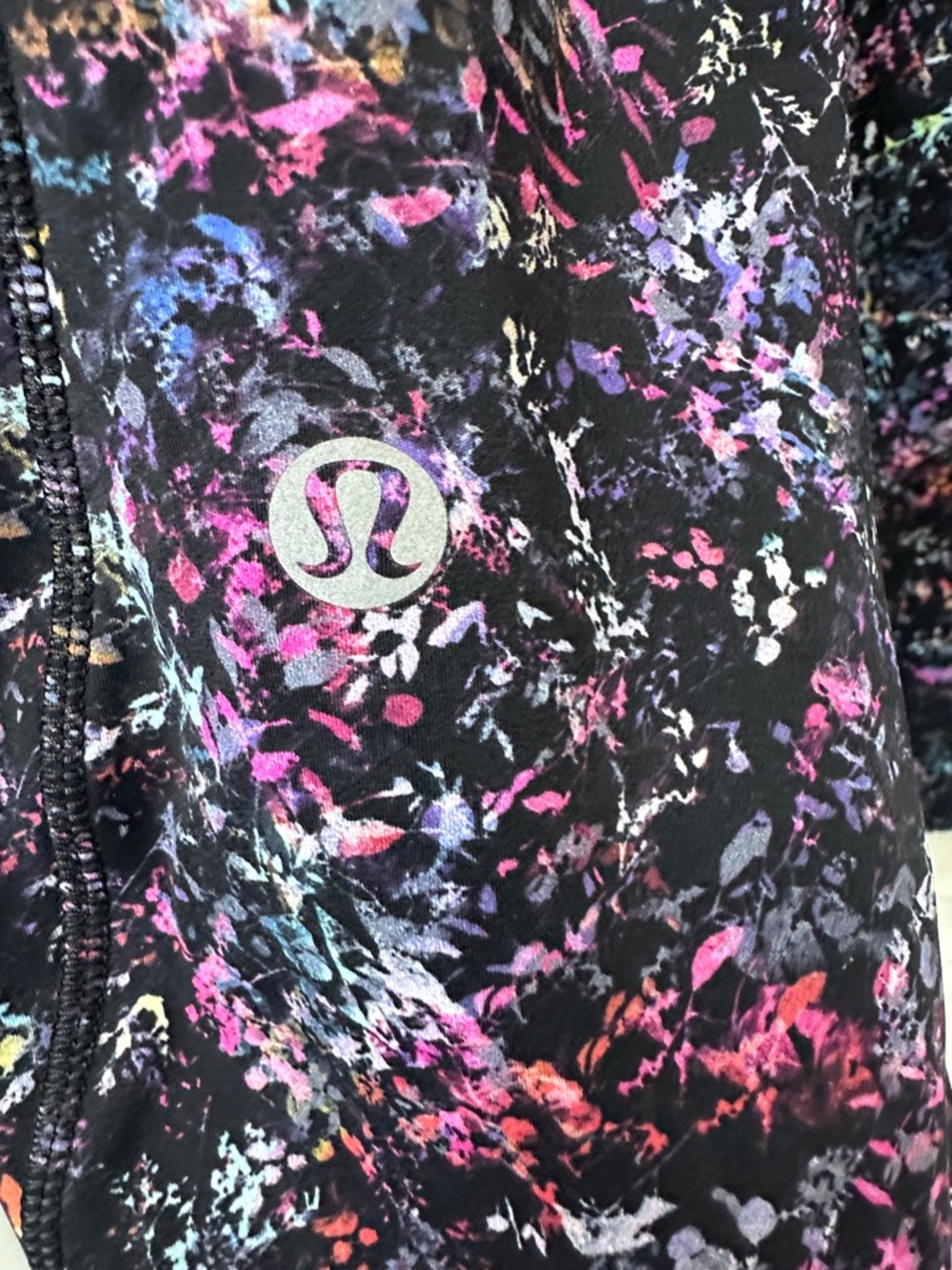Lululemon Black Multicolor High-Waist Leggings
